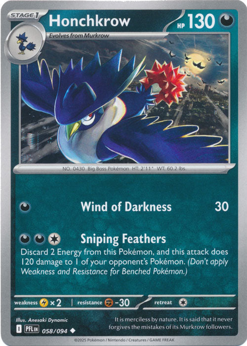Honchkrow - 058/094 - Uncommon