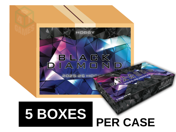 2025-26 Upper Deck Black Diamond Hockey Hobby 5 Box Case