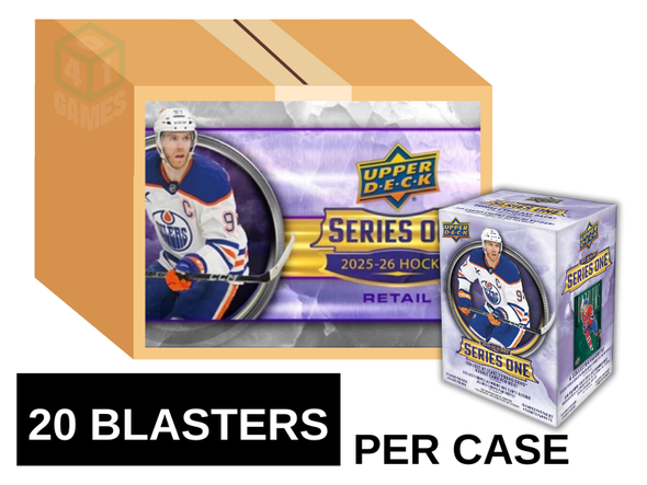 2025-26 Upper Deck Series 1 Hockey Blaster 20 Box Case
