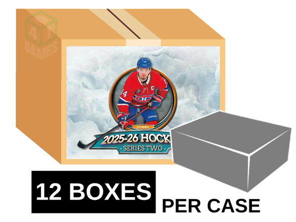 2025-26 Upper Deck Series 2 Hockey Hobby 12 Box Case (Pre-Order)