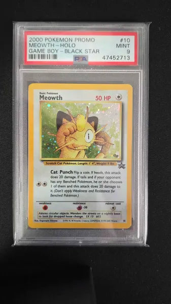 Meowth - Black Star Promo - Holo Rare MINT PSA 9