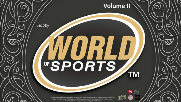 2025 Upper Deck World of Sports Volume 2 Multisport Hobby Box (Pre-Order)