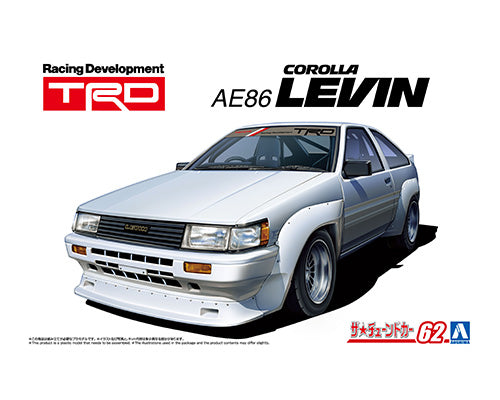 Aoshima - 1983 Toyota AE86 Corolla Levin TRD Ver. 1/24 [TC62]