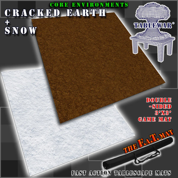 F.A.T. Mats - 3x3 - Cracked Earth/Snow