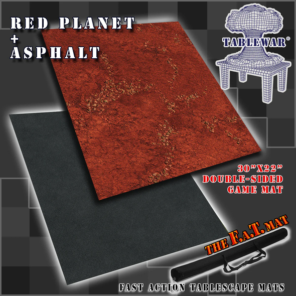 F.A.T. Mats - 30"x 22" - Red Planet/Asphalt
