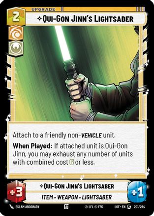 Qui-Gon Jinn's Lightsaber - 201/264 - Special