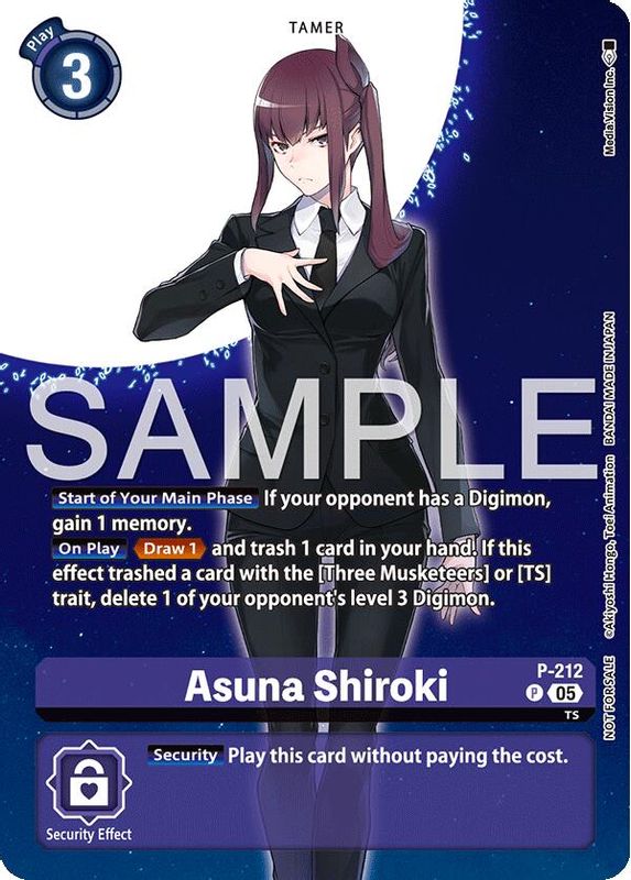 Asuna Shiroki (Hacker's Slumber Box Promotion Pack) - P-212 - Promo