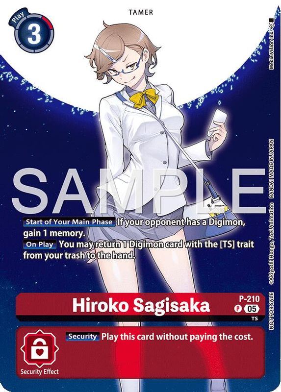 Hiroko Sagisaka (Hacker's Slumber Box Promotion Pack) - P-210 - Promo