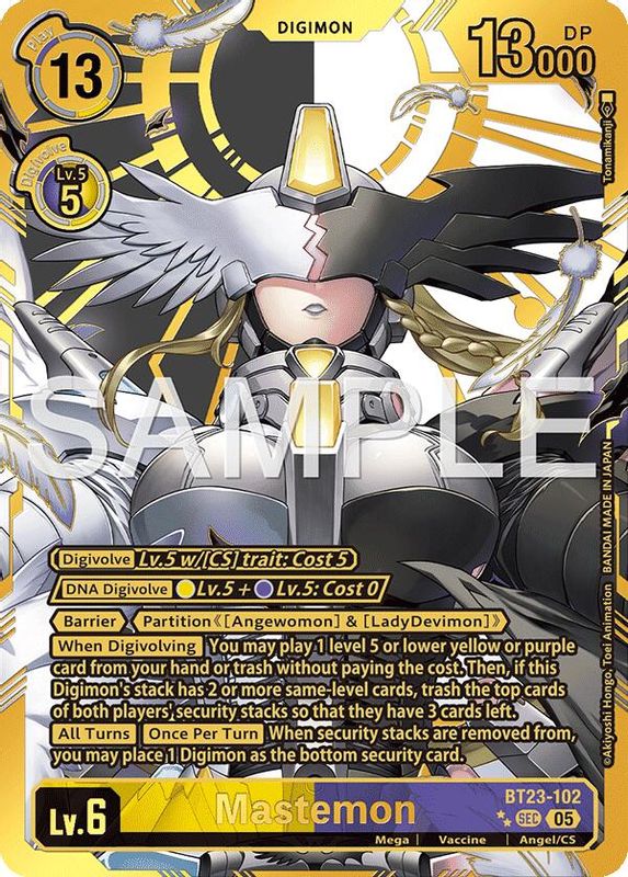 Mastemon (Rare Pull) - BT23-102 - Secret Rare