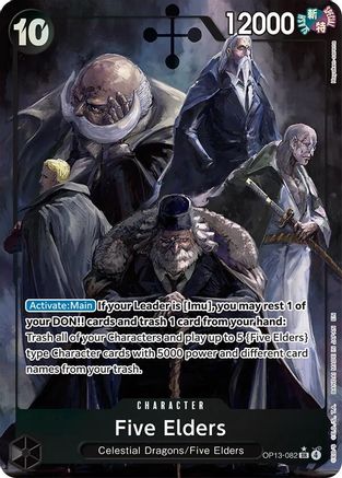 Five Elders (Alternate Art) - OP13-082 - Super Rare