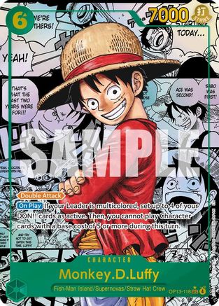 Monkey.D.Luffy (118) (Manga) - OP13-118 - Secret Rare