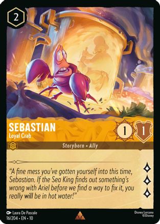 Sebastian (Loyal Crab) - 16/204 - Rare
