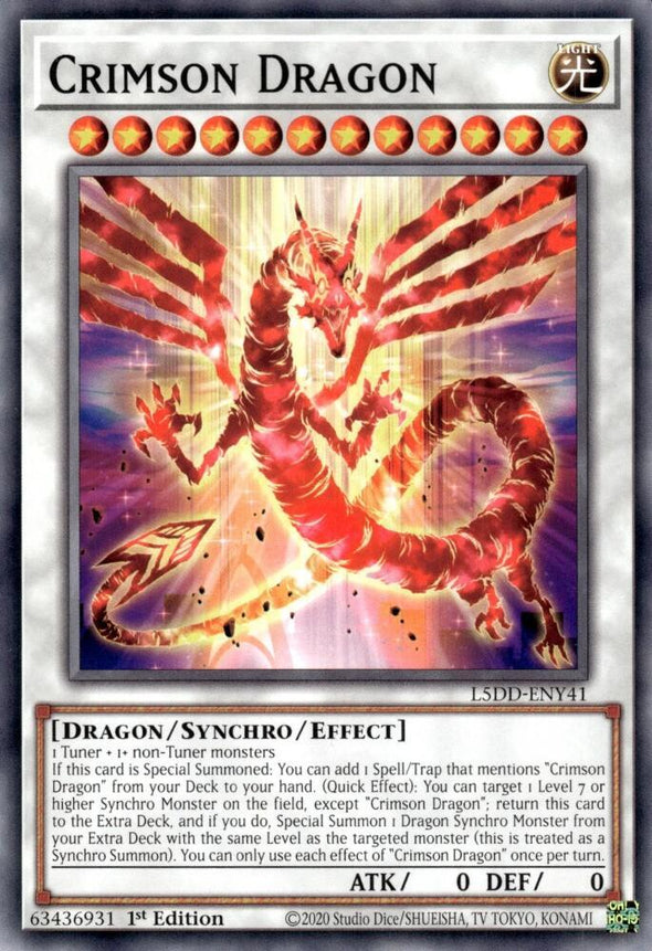 Crimson Dragon - L5DD-ENY41 - Common - 1st Edition