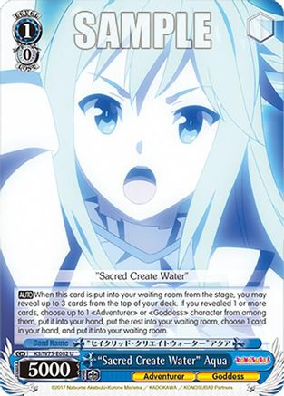 "Sacred Create Water" Aqua - KS/W75-E082 - Uncommon