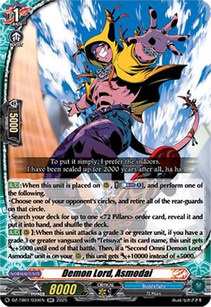 Demon Lord, Asmodai - DZ-TB01/034EN - Double Rare