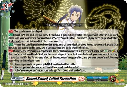 Secret Sword, Lethal Formation - DZ-TB01/069EN - Rare