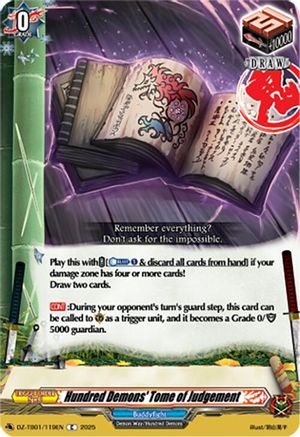 Hundred Demons' Tome of Judgement - DZ-TB01/119EN - Common