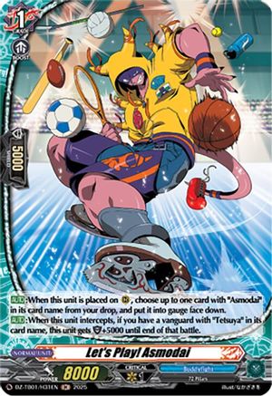 Let's Play! Asmodai (H) - DZ-TB01/H31EN - Holo Rare