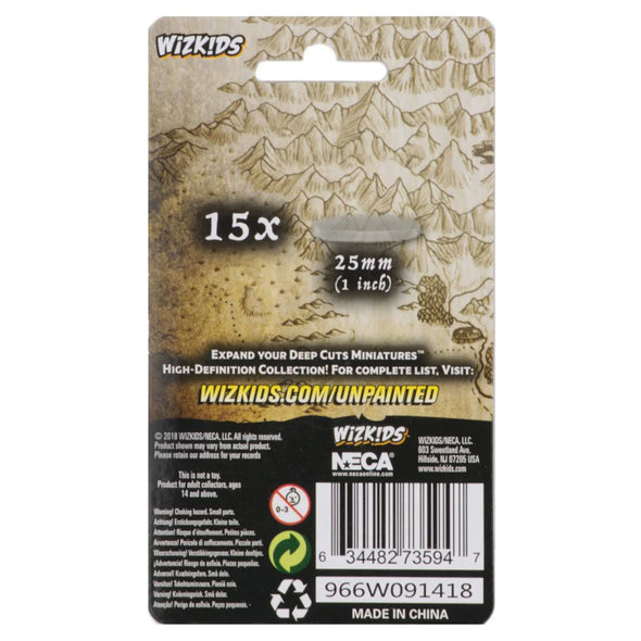 Wizkids: Deep Cuts - 25mm (1") Clear Bases x15 [73594] **