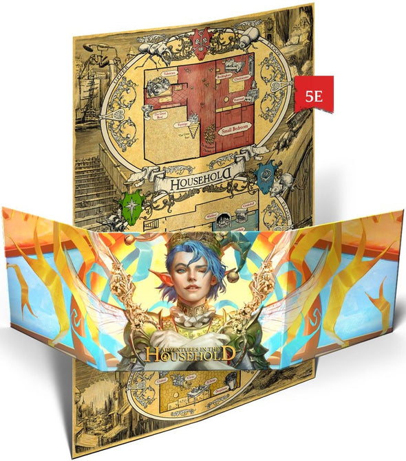 Adventures in the Household 5E - Narrator Screen & Map of the House