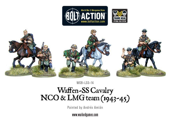 Bolt Action - Germany - Waffen-SS Cavalry NCO & LMG Team (1943-45) available at 401 Games Canada