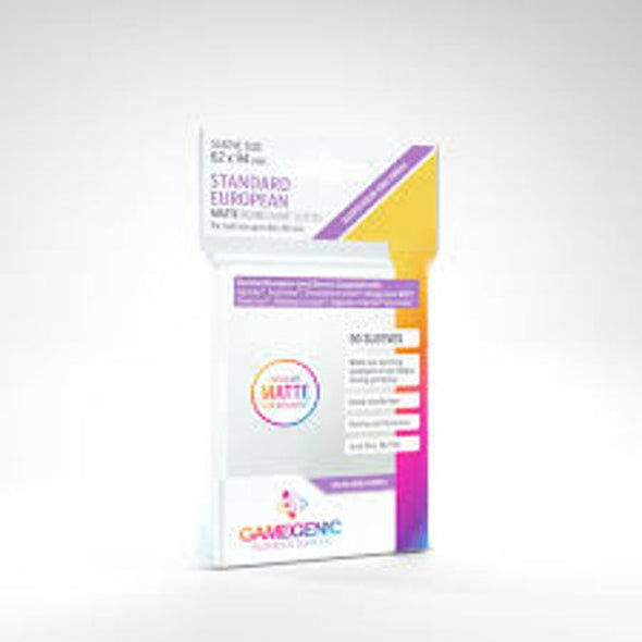Gamegenic - 50ct Standard European 62mm x 94mm - Matte Sleeves available at 401 Games Canada