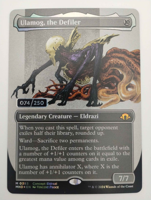 Ulamog, the Defiler - Double Rainbow Serialized Foil - Modern Horizons 3 Borderless 074/250