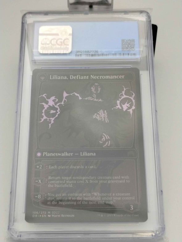 Liliana, Heretical Healer // Liliana, Defiant Necromancer - San Diego Comic-Con 2015 - CGC Graded 9