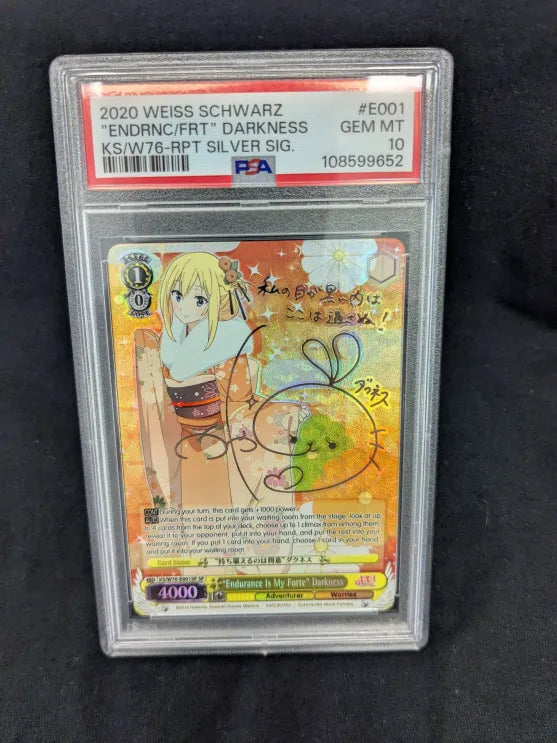 "Endurance Is My Forte" Darkness - KS/W76-E001SP - Special Rare - PSA Gem Mint 10