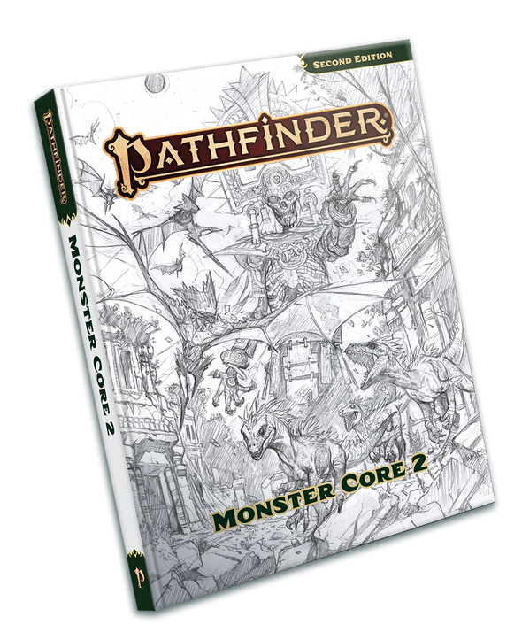 Pathfinder 2E Remastered - Monster Core 2 - Sketch Cover (HC)