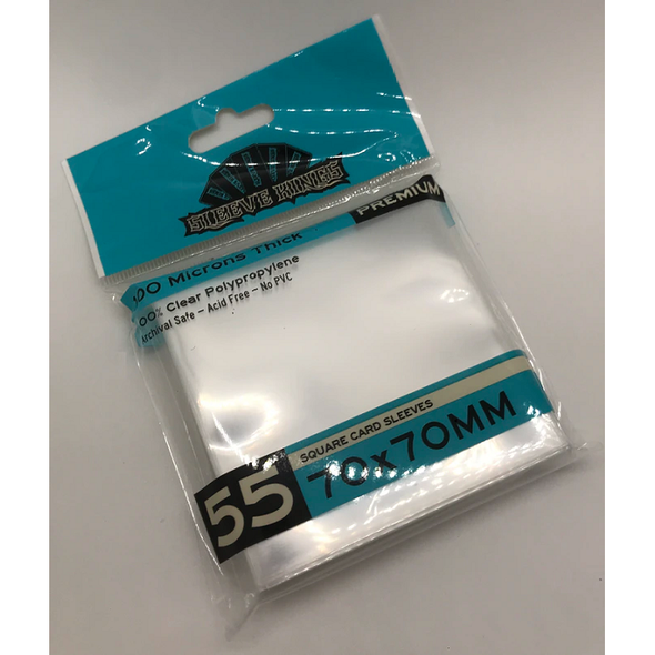Sleeve Kings - 55ct Square Card Game 70mm x 70mm Sleeves available at 401 Games Canada