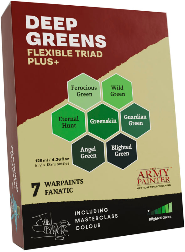 The Army Painter - Warpaints Fanatic - Flexible Triad Plus: Deep Greens [WP8088]