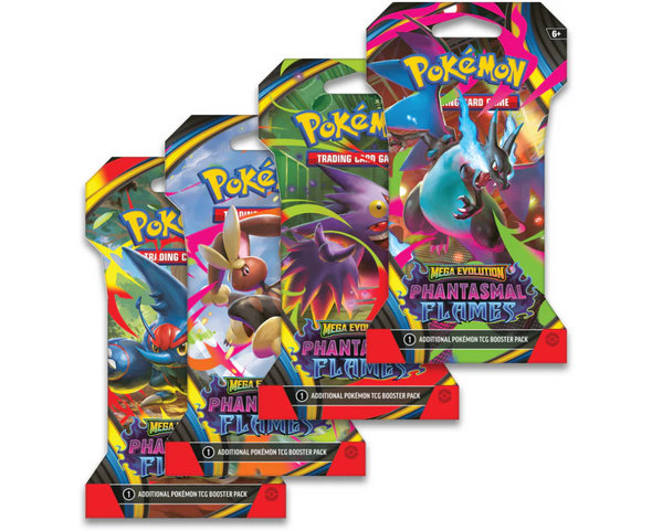 Pokemon - Mega Evolution - Phantasmal Flames - Sleeved Booster Pack 24 Pack Bundle