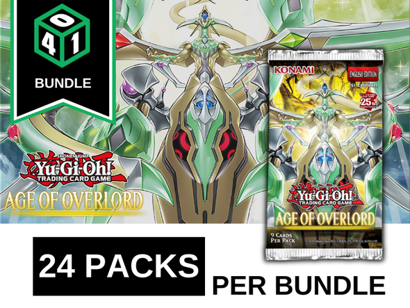 Yugioh - Age of Overlord Booster Pack - 1st Edition - Bundle of 24