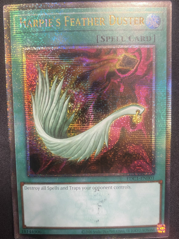 Harpie's Feather Duster - EDC1 - Quarter Century Secret Rare (Factory Error)