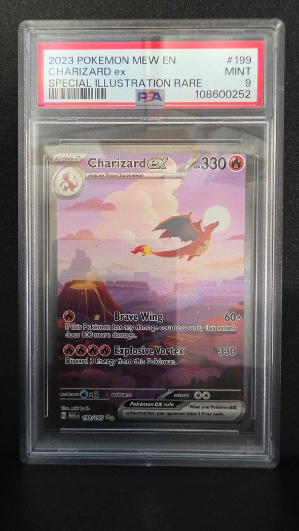 Charizard ex - MEW - Special Illustration Rare MINT PSA 9