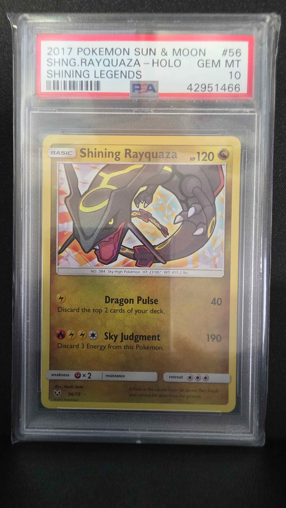 Shining Rayquaza - Shining Legends - Holo - PSA GEM MT 10