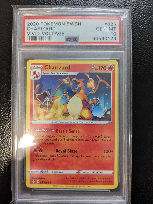 Charizard - Vivid Voltage - Rare - PSA GEM MT 10
