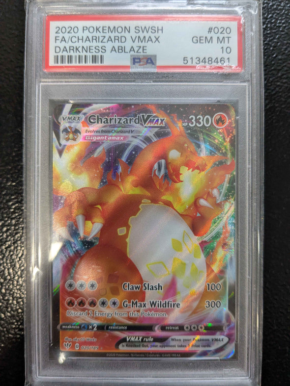 Charizard VMAX - Darkness Ablaze - Ultra Rare - PSA GEM MT 10