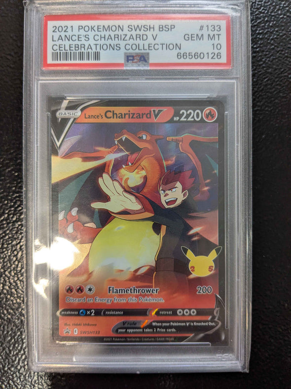 Lance's Charizard V - Celebrations Collection - Promo - PSA GEM MT 10