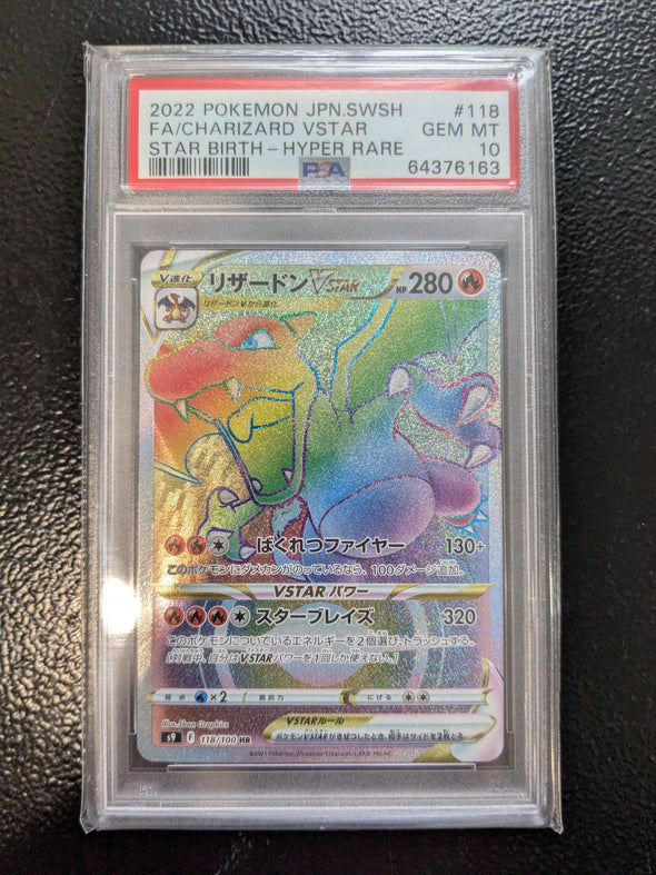 Charizard VSTAR - Star Birth - Hyper Rare - PSA GEM MT 10