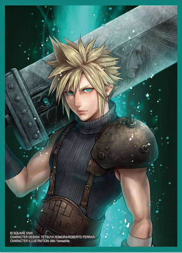 Square Enix Card Sleeves - 100ct Standard Size 67mm x 92mm - Final Fantasy: Cloud V1