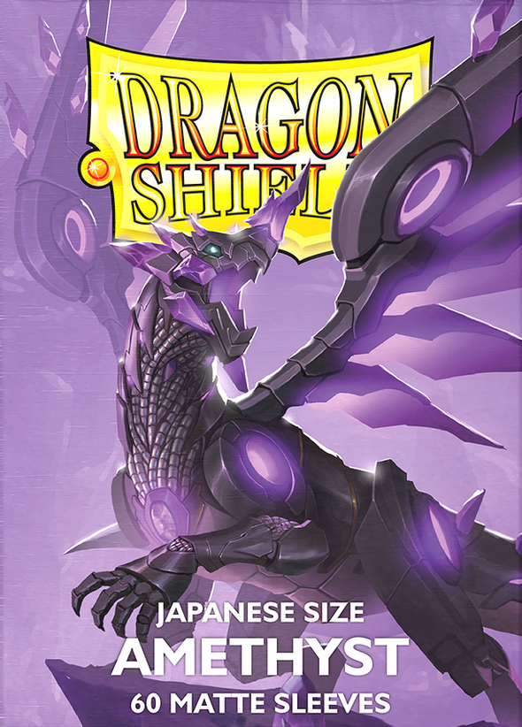 Dragon Shield - 60ct Japanese Size - Amethyst Matte