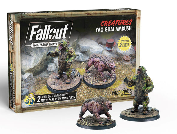 Fallout: Wasteland Warfare - Creatures - Yao Guai Ambush