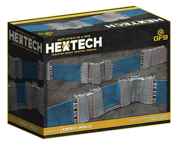 Battlefield in a Box - Hextech - Trinity City: 26ct Blue/Grey Energy Walls