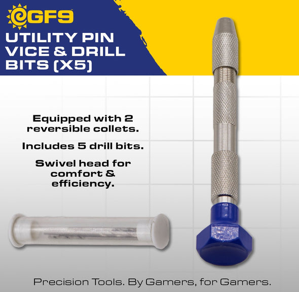 Gale Force Nine - Utility Pin Vice & Drill Bits (3ct)