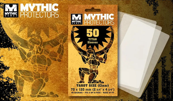 Mythic Protectors - 50ct Tarot Size 70mm x 120mm - Titan Sleeves