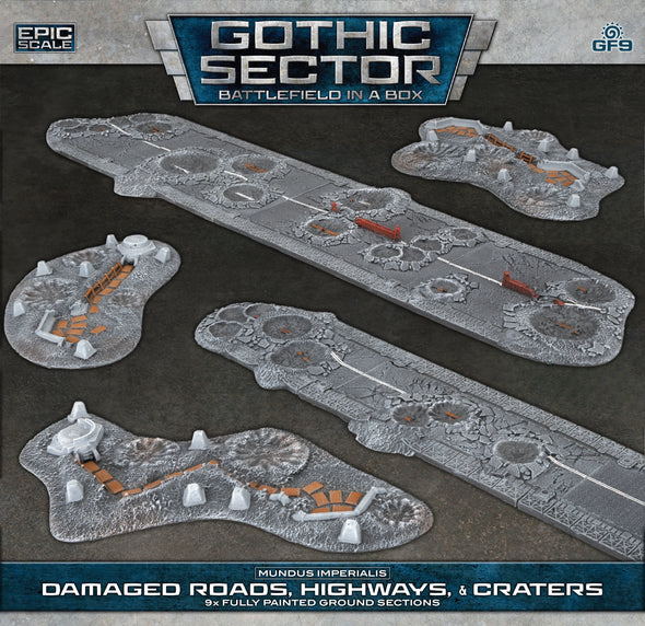Battlefield in a Box - Gothic Sector - Mundus Imperialis: Damaged Roads