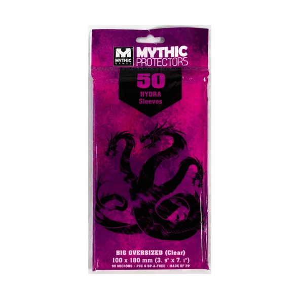 Mythic Protectors - 50ct Big Oversized 100mm x 180mm - Hydra Sleeves