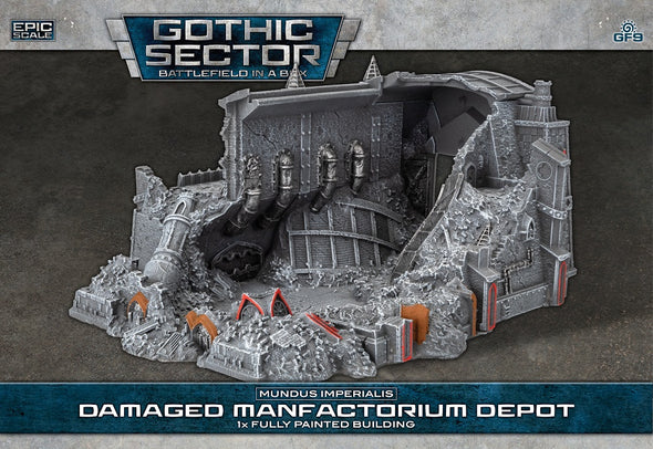 Battlefield in a Box - Mundus Imperialis - Damaged Manufactorium Depot